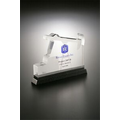 Lucite Oil Derrick Shaped Embedment Award w/ Base